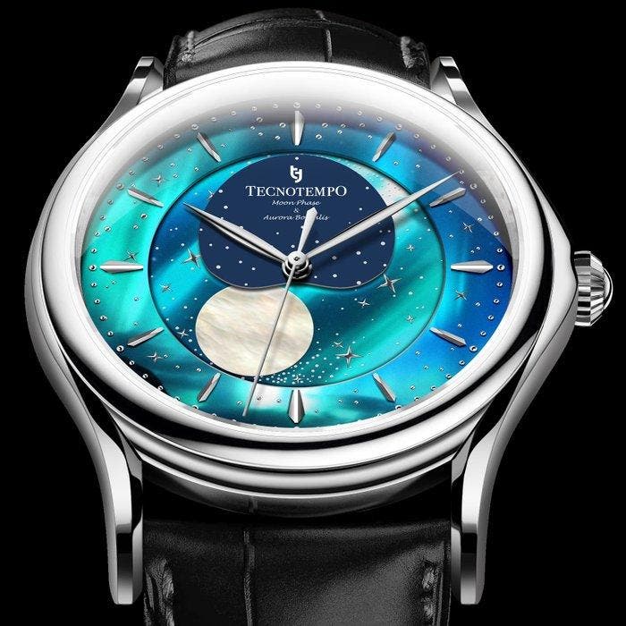 Tecnotempo - Moon Phase & Aurora Borealis Special Edition, Bijoux, Sacs & Beauté, Montres | Hommes
