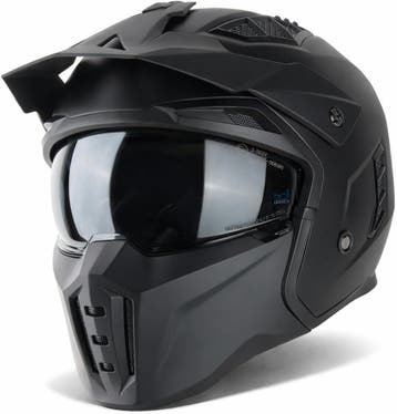 Streetfighter Helm zonnevizier | Retour deal | Knaller!, Motoren, Verzenden, Tweedehands, Jethelm, Overige merken