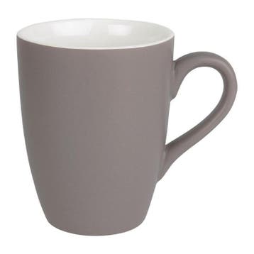 Mokken | PASTEL | Porselein | Grijs | 34cl | 6 Stuks |, Verzenden, Nieuw in verpakking