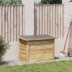 vidaXL Opbergbox Naturel 80 x 44,5 x 57,5 cm Geïmpregneerd, Tuin en Terras, Bergingen en Tuinkasten, Verzenden, Nieuw