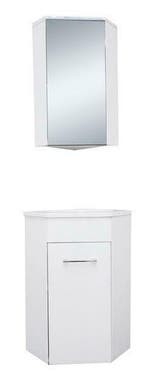 Lena hoek-fonteinkast + wast. en spiegelk. 500x850x250 wit, Doe-het-zelf en Bouw, Ophalen of Verzenden, Nieuw