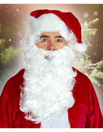 Kerstman of Sint set pruik en baard, Ophalen of Verzenden, Nieuw