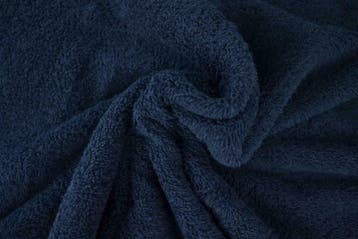 Badstof - Marineblauw - Vanaf 10 meter, Blauw, 120 cm of meer, Ophalen of Verzenden, Katoen
