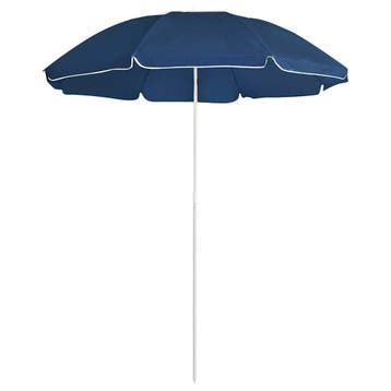 vidaXL Parasol met stalen paal 180 cm blauw, Verzenden, Nieuw