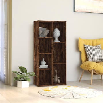 vidaXL Boekenkast 50x25x106 cm gerookt eikenkleurig, Verzenden, Nieuw