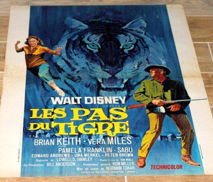 Disney - A Tiger Walks movie poster - Jaren 1960, Collections, Cinéma & Télévision