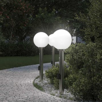 vidaXL Bolderverlichting met sensor en stopcontact 3 stuks, Verzenden