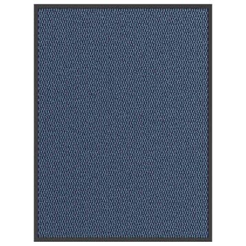 vidaXL Deurmat 90x120 cm blauw, Verzenden