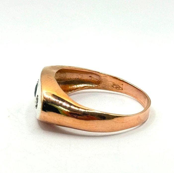 Zonder minimumprijs - Ring - 9 kt. Roségoud, Zilver -, Handtassen en Accessoires, Ringen