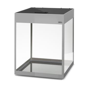 Osaka Glossy ST Grey 50cm Cube inclusief Day en Night LED ve, Animaux & Accessoires, Ophalen of Verzenden, Leeg aquarium