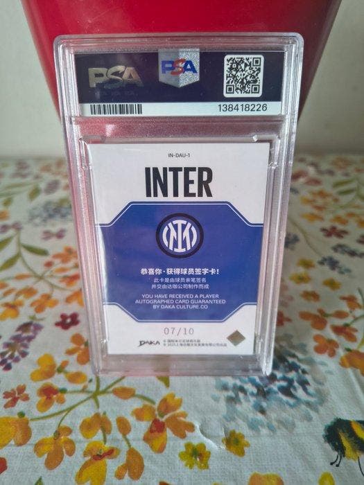 DAKA Ronaldo Nazário, Christian Vieri Gesigneerde kaart -, Verzamelen, Stickers
