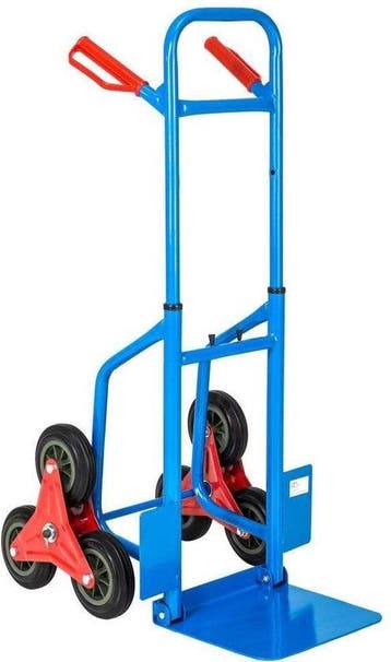 2dekans | TecTake - trapsteekwagen - blauw - tot 100 kg -, Ophalen of Verzenden, Nieuw