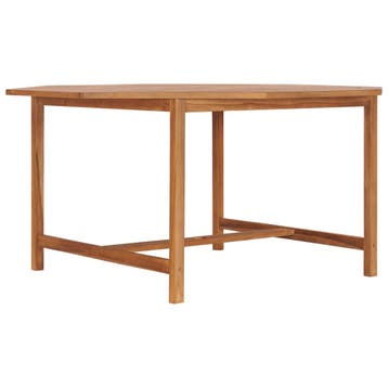 vidaXL Tuintafel 150x150x75 cm massief teakhout, Verzenden, Nieuw