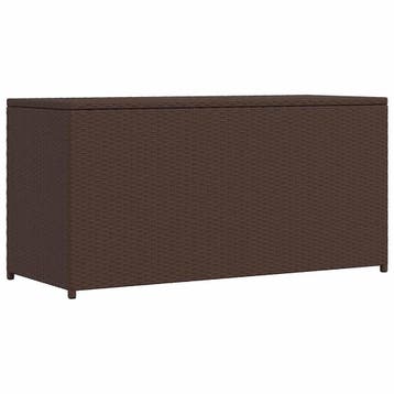 vidaXL Tuinbox 120x50x60 cm poly rattan bruin, Verzenden