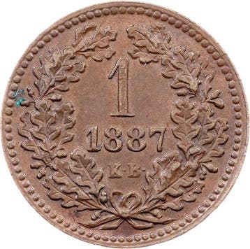 Hongrie. François-Joseph Ier. 1 Kreuzer 1887