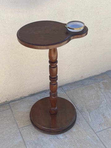 Table - Bois, Verre - Table de fumeur