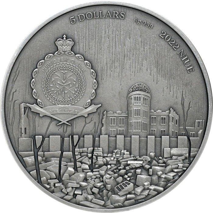 Niue. 5 Dollars 2022 - Hiroshima Human Tragedie - 2 oz, Timbres & Monnaies, Monnaies | Europe | Monnaies non-euro