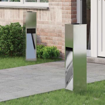 vidaXL Zonne LED Padverlichting 2 pcs Zilver Ge galvanized, Verzenden, Nieuw