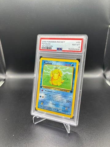 Pokémon - 1 Graded card - Psyduck 65 Pokemon Rocket First, Nieuw