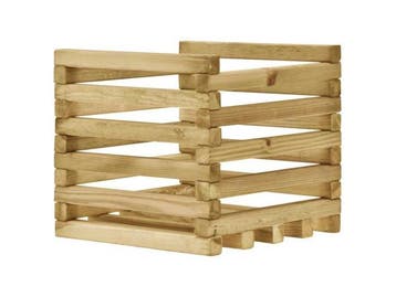 Veiling - 2x Tuinbak geïmpregneerd grenenhout 40x40x38cm, Jardin & Terrasse, Pots de fleurs