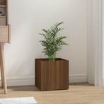vidaXL Plantenbak 40x40x40 cm bewerkt hout bruineiken, Tuin en Terras, Verzenden, Nieuw