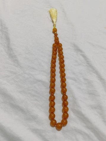 Chapelet - Ambre - 1970-1980 - Chapelet de perles de prière