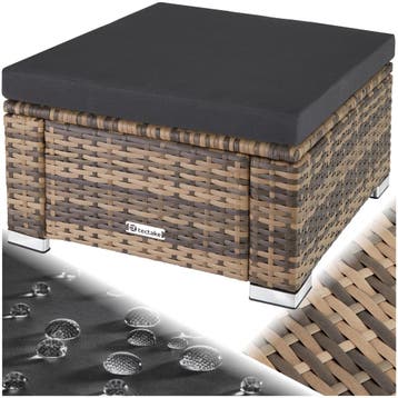 Wicker hocker - natuur, Verzenden, Nieuw