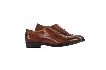 TESTONI - 8 UK - 42 IT - Oxford Burnished Calf Bologna Brick, Nieuw
