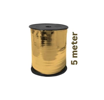5m sierlint lint - goud - krullint - cadeau versiering -..., Divers, Emballage cadeau, Verzenden