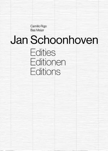Jan Schoonhoven | Camillo Rigo; Bas Meijer | Nieuw, Verzenden, Camillo Rigo; Bas Meijer