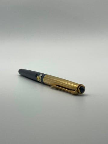 Vintage Pelikan P1 Rolled Gold Agate Grey Fountain Pen,, Nieuw