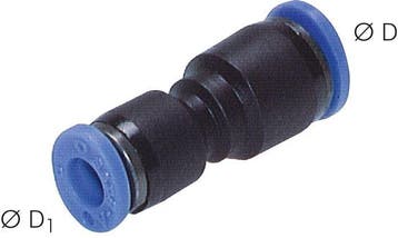 Raccord enfichable 5/16 x 3/8 PBT NBR [2 Pièces], Verzenden