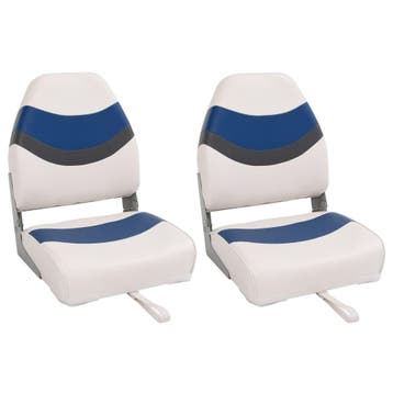 vidaXL Bootstoelen 2 st inklapbaar met hoge rugleuning, Sports nautiques & Bateaux, Accessoires navigation, Verzenden