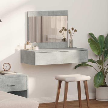 vidaXL Kaptafel Grijs 83 x 40 x 70 cm Bewerkt hout, Verzenden
