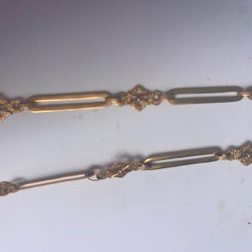 Choker halsketting - 19.2 kt. Geel goud - 0.00ct. tw. -