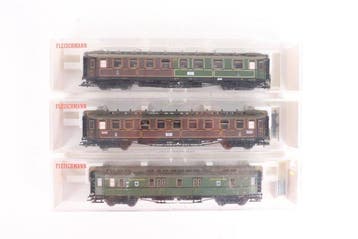 Fleischmann H0 - 5852, 5853, 5854 - Wagon de train miniature, Nieuw