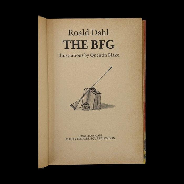 Roald Dahl - [1st Printing] - The BFG - 1982, Antiek en Kunst, Antiek | Boeken en Manuscripten