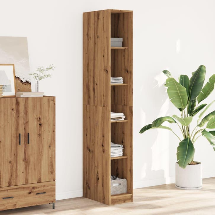 vidaXL Kledingkast 30x50x200 cm bewerkt hout artisanaal, Huis en Inrichting, Kasten | Kleerkasten, Nieuw, Verzenden