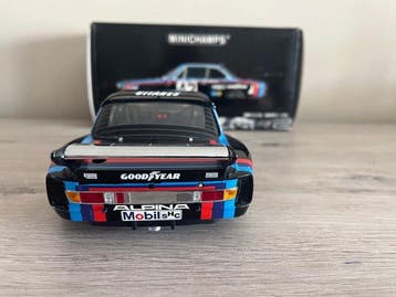 Minichamps 1:18 - Modelauto - BMW 3.5 CSL Gruppe 5 #46, Le, Hobby en Vrije tijd, Nieuw