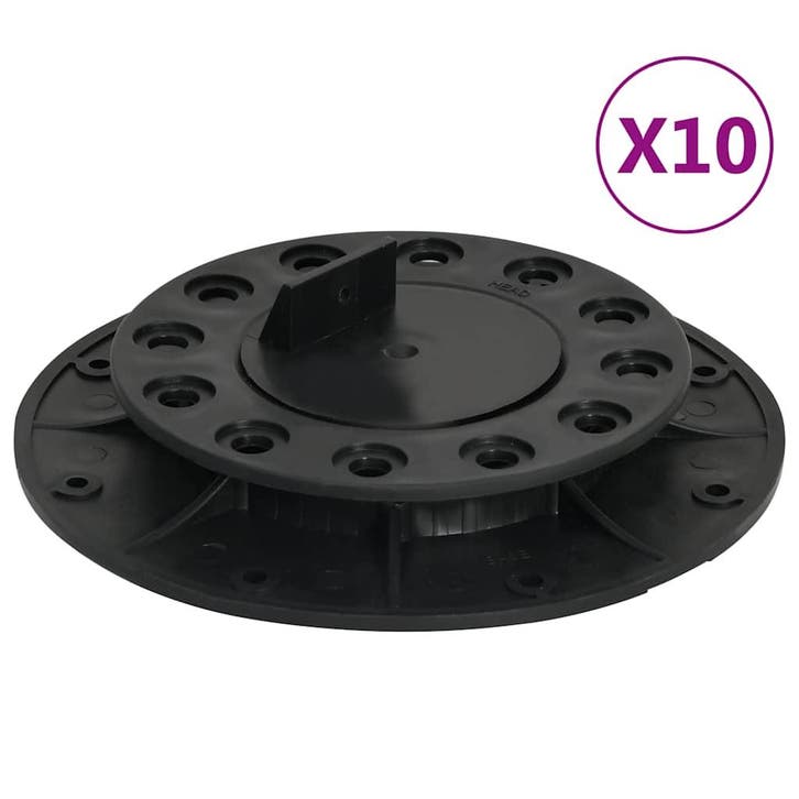 vidaXL Terrasdragers verstelbaar 10 st 20-30 mm, Bricolage & Construction, Planches & Dalles, Envoi