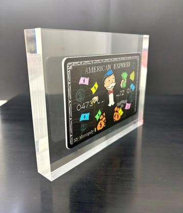 N.Nathan - Plexi Card MR. MONOPOLY, Antiek en Kunst
