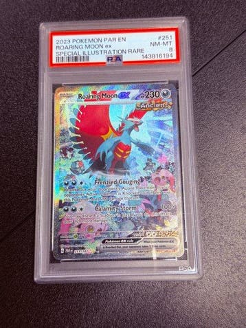 Pokémon - 1 Graded card - Roaring Moon 251 Foil,