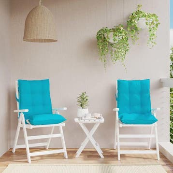 Lot 2 coussins chaise turquoise - Jusqua epuisement des..., Verzenden