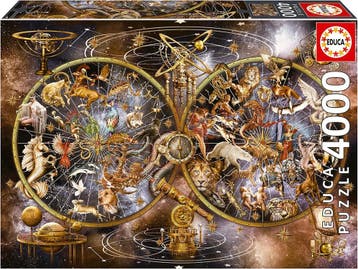 Sterrenbeelden Puzzel 4000st | Retour Deal | 40% korting nu, Verzenden, Meer dan 1500 stukjes, Zo goed als nieuw, Legpuzzel