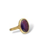 Bague - 18 carats Or jaune - 7.00ct. tw. Améthyste