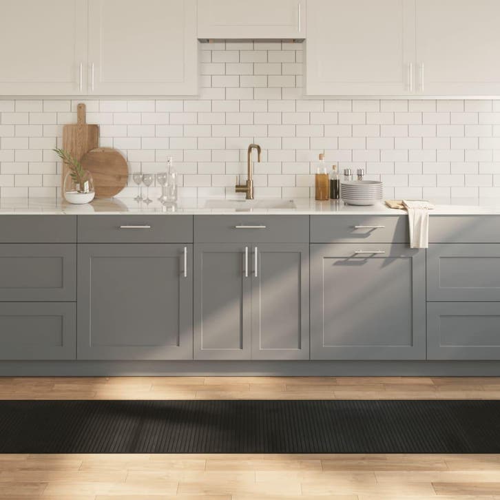 vidaXL Vloerkleed rechthoekig 60x500 cm bamboe zwart, Huis en Inrichting, Stoffering | Tapijten en Vloerkleden, Nieuw, Verzenden