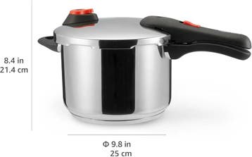 Amazon Basics Snelkookpan van Roestvrij Staal - met Stoom..., Ophalen of Verzenden, Nieuw
