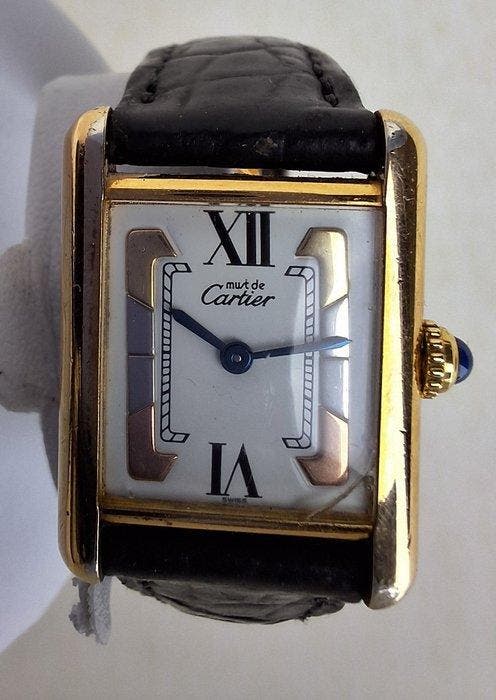 Cartier - Tank Must de Cartier - 1631 - Dames - 1990-1999, Handtassen en Accessoires, Horloges | Heren