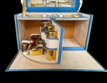 Moderne Ensemble de toilette - Cuir - Nécessaire de voyage