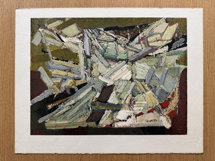Nicolas de Staël (1914-1955) - Composition abstraite, 1974, Antiquités & Art, Antiquités | Autres Antiquités